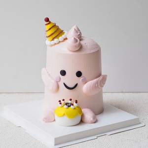 Pink Baby Dino Cake | Dinosaur Theme Cake